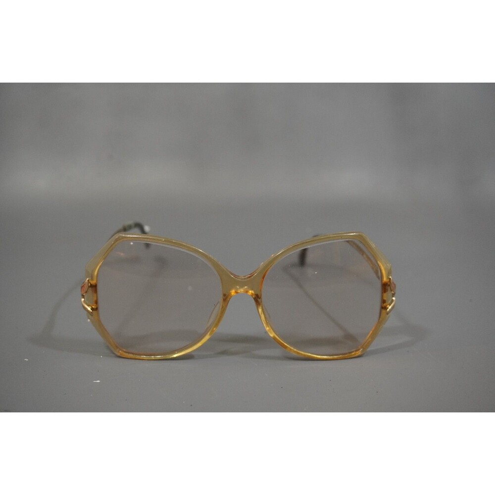 Vintage Marcolin Marchon STEPHANIE 517 P8 Eyeglasses Frame Amber 80s Italy